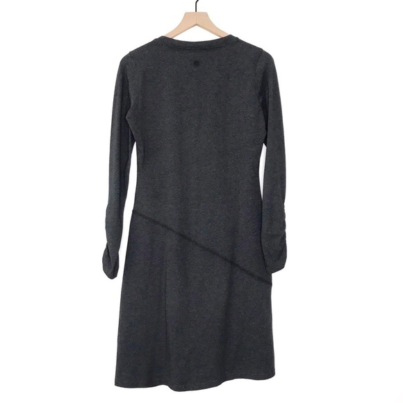 ATHLETA Sunburst Organic Cotton Knit Stretch Dress S - Picture 2 of 9